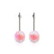 Pink | .925 Sterling Silver | Mermaid Glass Drop Earrings