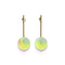 Canary | Gold Vermeil | Mermaid Glass Drop Earrings