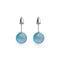 Aquamarine | .925 Sterling Silver | Mermaid Glass Stud Earrings