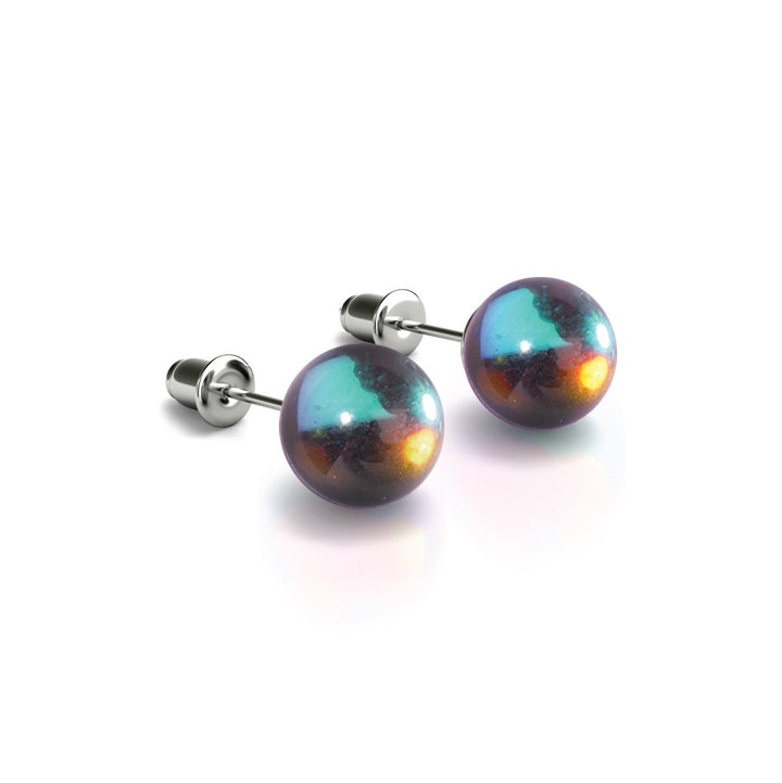 Milky Way | .925 Sterling Silver | Galaxy Glass Stud Earrings