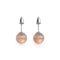 Peach | .925 Sterling Silver | Mermaid Glass Stud Earrings