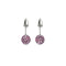 Flamingo Crystal | .925 Sterling Silver | Mini Kikiballa Earrings