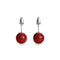 Coral | .925 Sterling Silver | Stone Stud Earrings