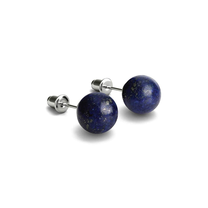 Lapis | .925 Sterling Silver | Stone Stud Earrings