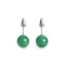 Green Jade | .925 Sterling Silver | Stone Stud Earrings