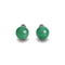 Green Jade | .925 Sterling Silver | Stone Stud Earrings