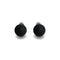 Matte Black Agate | .925 Sterling Silver | Stone Stud Earrings