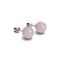 Rose Quartz | .925 Sterling Silver | Stone Stud Earrings