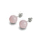 Rose Quartz | .925 Sterling Silver | Stone Stud Earrings
