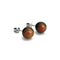 Red Picasso Jasper | .925 Sterling Silver | Stone Stud Earrings
