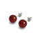 Carnelian | .925 Sterling Silver | Stone Stud Earrings