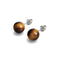 Tigers Eye | .925 Sterling Silver | Stone Stud Earrings