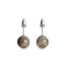 Charcoal Agate | .925 Sterling Silver | Stone Stud Earrings