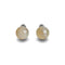 Grey Line Agate | .925 Sterling Silver | Stone Stud Earrings