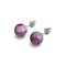 Mulberry Agate | .925 Sterling Silver | Stone Stud Earrings