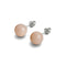 Pink Aventurine | .925 Sterling Silver | Stone Stud Earrings