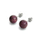 Purple Regarte | .925 Sterling Silver | Stone Stud Earrings