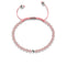 Rose Quartz | .925 Sterling Silver | Focus Gemstone Macrame Bracelet
