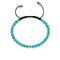 Turquoise | .925 Sterling Silver | Focus Gemstone Macrame Bracelet