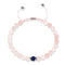 Lapis & Rose Quartz | Soulmate Bead Bracelet Set | .925 Sterling Silver