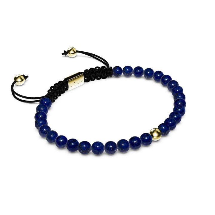 Lapis | Gold Vermeil | Focus Gemstone Macrame Bracelet