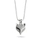 Vixen | .925 Sterling Silver | Crystal Fox Infinity Clasp Necklace