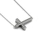 Blessed | White Gold Vermeil | Crystal Cross Charm Necklace