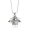 Queen | .925 Sterling Silver | Crystal Honeybee Infinity Clasp Necklace