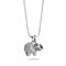 Sanctuary | .925 Sterling Silver | Crystal Elephant Infinity Clasp Necklace