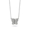 Monarch | .925 Sterling Silver | Crystal Butterfly Infinity Clasp Necklace