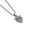 Meow | White Gold Vermeil | Crystal Cat Charm Necklace