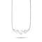 Rainbow White | .925 Sterling Silver | Mermaid Glass Infinity Clasp Necklace