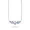 Grey | .925 Sterling Silver | Mermaid Glass Infinity Clasp Necklace