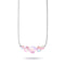 Pink | .925 Sterling Silver | Mermaid Glass Infinity Clasp Necklace
