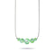 Emerald | .925 Sterling Silver | Mermaid Glass Infinity Clasp Necklace