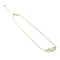 Canary | Gold Vermeil | Mermaid Glass Infinity Clasp Necklace