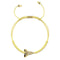 Shark Tooth Sand Macrame Bracelet by Lauren Howe | .925 Sterling Gold Vermeil | Crystal