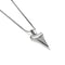 Shark Tooth Infinity Clasp Necklace by Lauren Howe | .925 Sterling Silver | Crystal