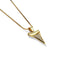 Shark Tooth Infinity Clasp Necklace by Lauren Howe | .925 Sterling Gold Vermeil | Crystal