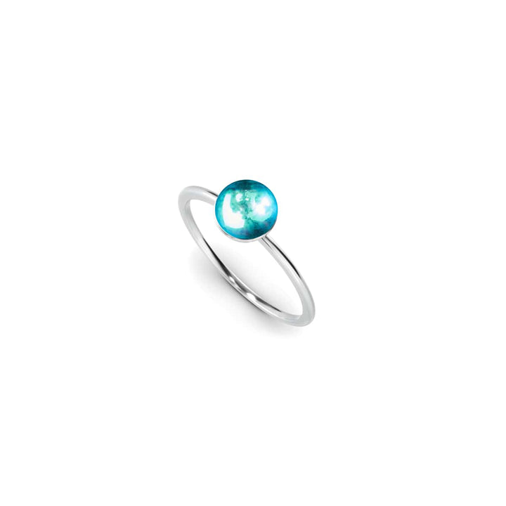 Blue Nebula | .925 Sterling Silver | Galaxy Glass Ring
