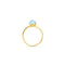 Rainbow White | Gold Vermeil | Mermaid Glass Ring