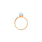 Rainbow White | Rose Gold Vermeil | Mermaid Glass Ring