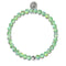 Cactus Crystal | White Gold Vermeil | Mermaid Glass Bead Bracelet