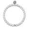 Cotton Candy Crystal | White Gold Vermeil | Mermaid Glass Bead Bracelet