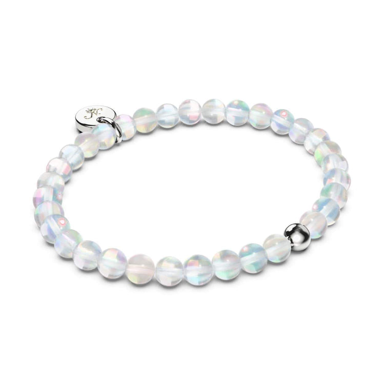 Rainbow Supernova | .925 Sterling Silver | Galaxy Glass Bead Bracelet