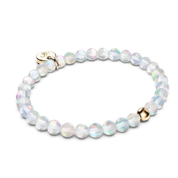 Rainbow Supernova | Gold Vermeil | Galaxy Glass Bead Bracelet