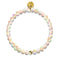 Peach | .925 Sterling Gold Vermeil | Mermaid Glass Bead Bracelet