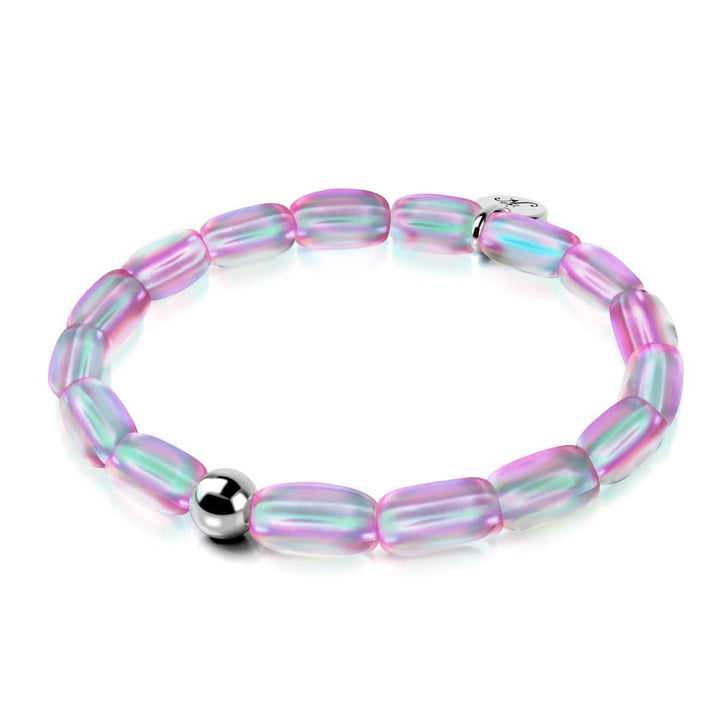 Lavender | .925 Sterling Silver | Mermaid Glass Pebble Bracelet