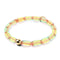 Peach | .925 Sterling Silver Gold Vermeil | Mermaid Glass Pebble Bracelet