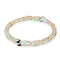 Champagne Supernova | .925 Sterling Silver | Galaxy Glass Pebble Bracelet